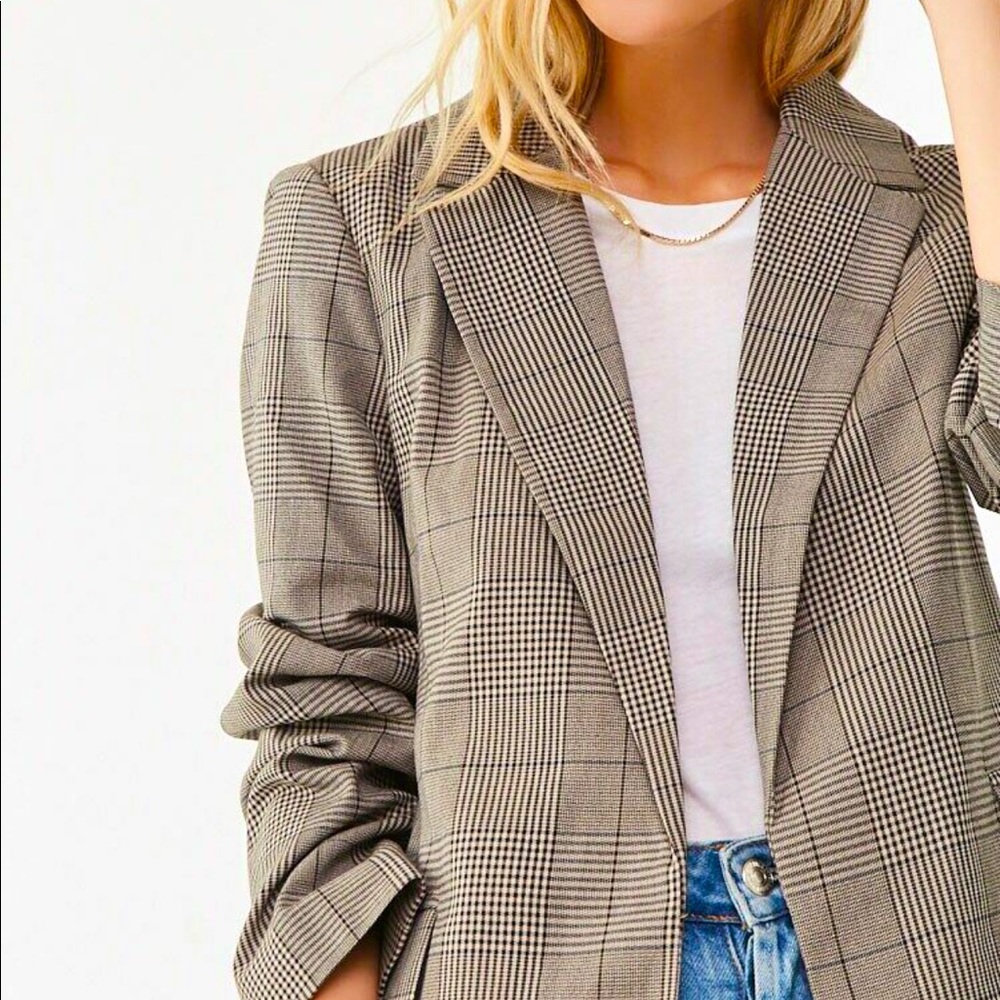 Plaid Blazer